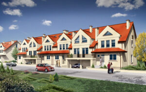 osiedle przy osiedlowej lomianki domy szeregowe wizualizacja 01 2